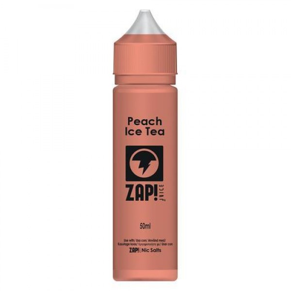 PEACH ICE TEA E LIQUID BY ZAP! JUICE 50ML 70VG