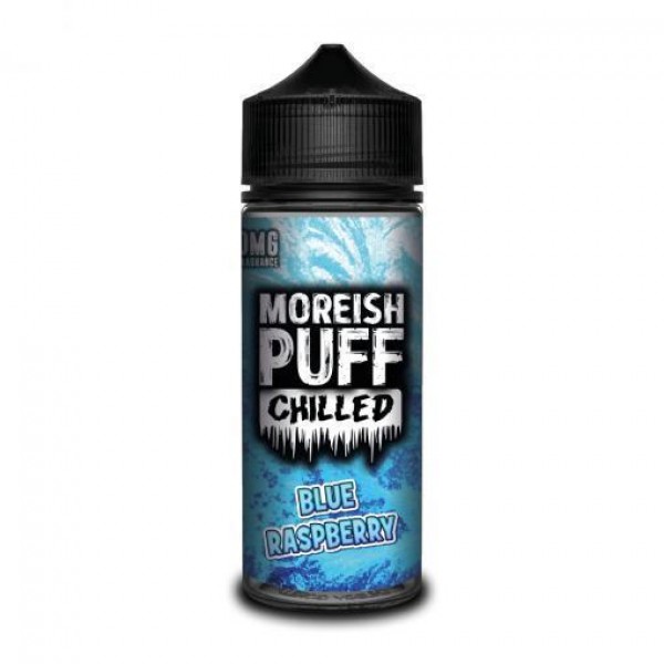 BLUE RASPBERRY E LIQUID BY MOREISH PUFF - CHILLED 100ML 70VG