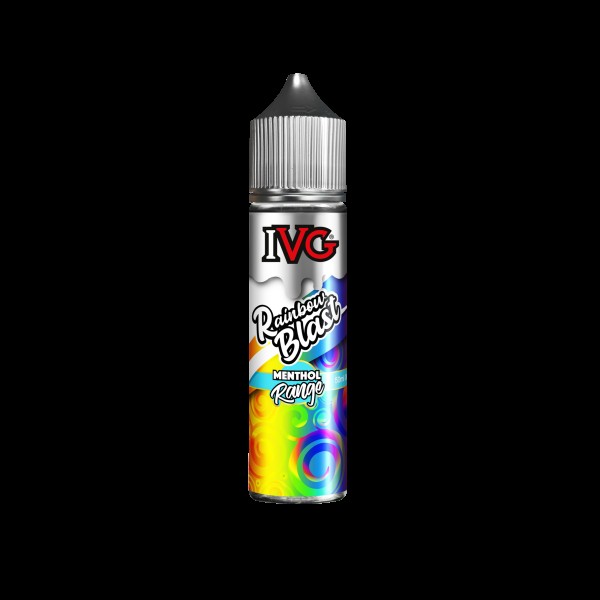 RAINBOW BLAST E LIQUID BY I VG MENTHOL RANGE 50ML 70VG