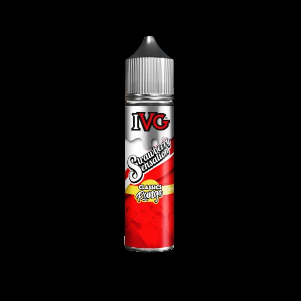 STRAWBERRY SENSATION E LIQUID BY I VG CLASSICS RANGE 50ML 70VG