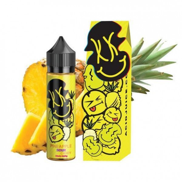 PINEAPPLE SOUR CANDY E LIQUID BY ACID JUICE 50ML 70VG