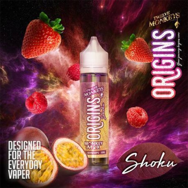 SHOKU ORIGINS E LIQUID BY 12 MONKEYS 50ML 65VG