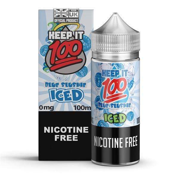 BLUE SLUSHIE ICED E LIQUID BY KEEP IT 100 100ML 70VG