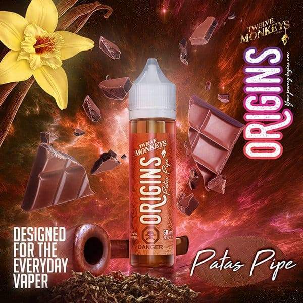 PATAS PIPE ORIGINS E LIQUID BY 12 MONKEYS 50ML 65VG