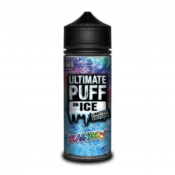 RAINBOW E LIQUID BY ULTIMATE PUFF ON ICE 100ML 70VG