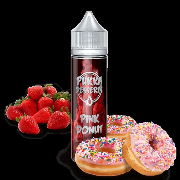 PINK DONUT E LIQUID BY PUKKA JUICE -  DESSERTS 50ML 70VG