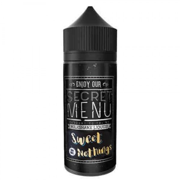 SWEET NOTHING E LIQUID BY SECRET MENU MILKSHAKE LIQUIDS - BLACK MARKET 80ML 70VG