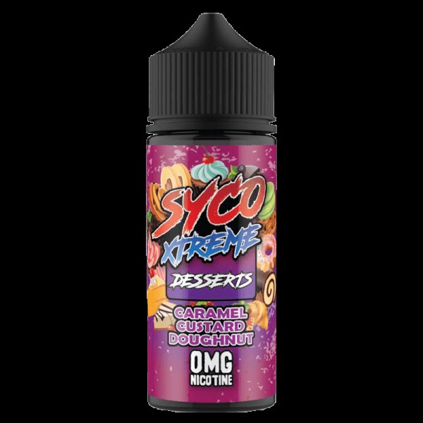 CARAMEL CUSTARD DOUGHNUT E LIQUID BY SYCO XTREME DESSERTS 100ML 80VG