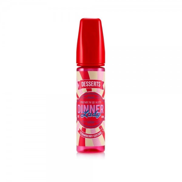 STRAWBERRY CUSTARD E LIQUID BY DINNER LADY - DESSERTS 50ML 70VG