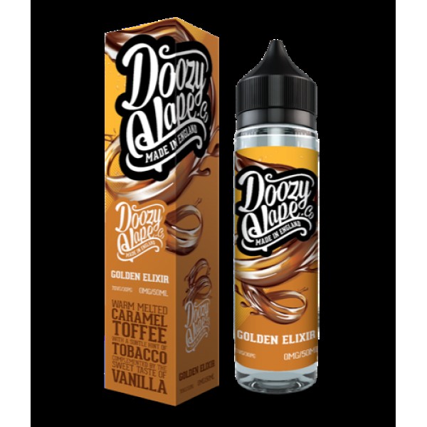 GOLDEN ELIXIR E LIQUID BY DOOZY VAPE CO 50ML 70VG