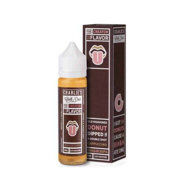 DONUT CAPPUCCINO E-LIQUID BY CHARLIE'S CHALK DUST - THE CREATOR OF FLAVOUR 50ML 70VG