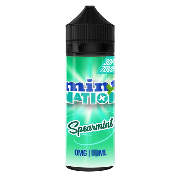 SPEARMINT E LIQUID BY MINT NATION 100ML 70VG