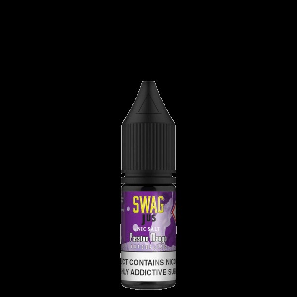 PASSION MANGO VAPORLESS NICOTINE SALT E-LIQUID BY SWAG JUS NICSALT