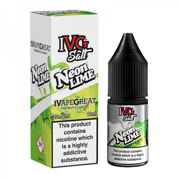 NEON LIME NICOTINE SALT E-LIQUID BY I VG SALT