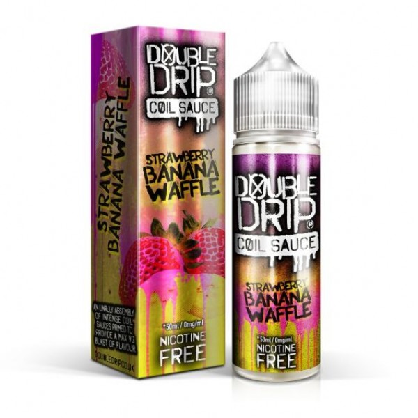 STRAWBERRY BANANA WAFFLE E LIQUID BY DOUBLE DRIP 50ML 80VG