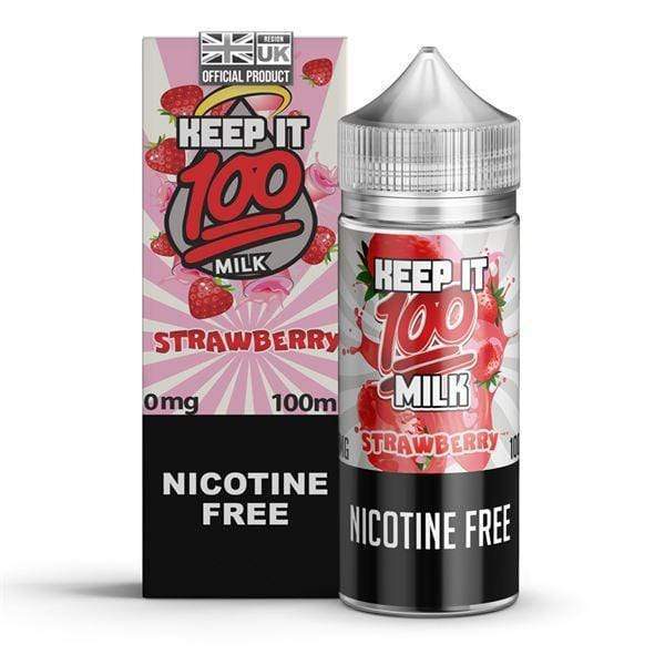 STRAWBERRY MILK E LIQUID BY KEEP IT 100 100ML 70VG