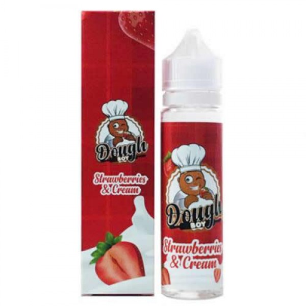 STRAWBERRIES & CREAM E LIQUID BY DOUGH BOY 50ML 70VG