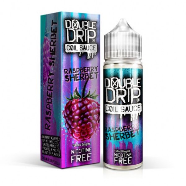 RASPBERRY SHERBET E LIQUID BY DOUBLE DRIP 50ML 80VG